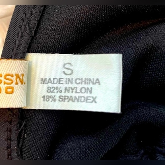 U.S. Polo Assn. Triangle Bikini Top. Black. Size S - Picture 5 of 5